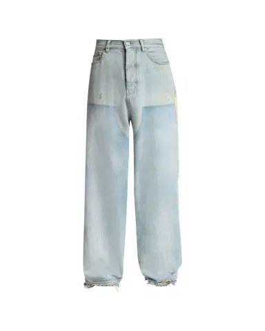 Amiri Men's Light-Wash Denim Carpenter Jeans with Bone Appliques | Thumbnail 1 Amiri Men's Light-Wash Denim Carpenter Jeans with Bone Appliques | Thumbnail 1