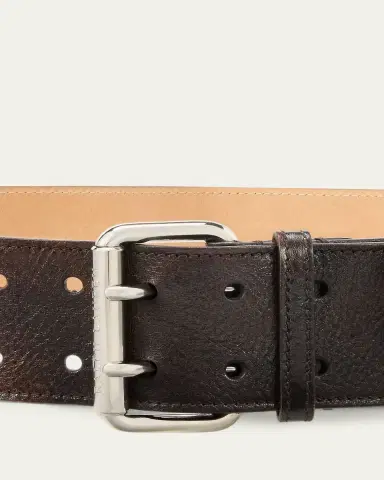 Ralph Lauren Collection Distressed Double-Prong Long Belt | Thumbnail 4 Ralph Lauren Collection Distressed Double-Prong Long Belt | Thumbnail 4