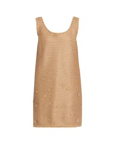Lafayette 148 New York Raffia-Effect Jersey Shift Dress | Thumbnail 1