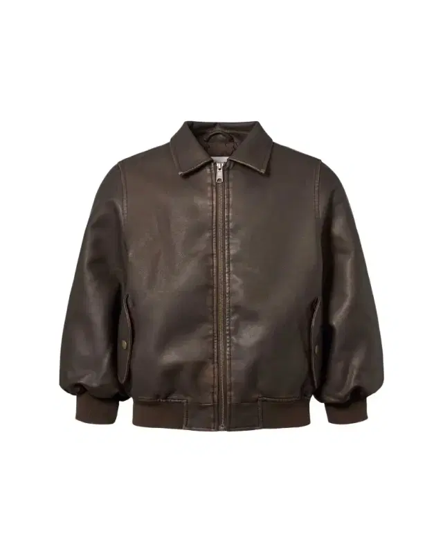Kid's Halden Faux-Leather Bomber Jacket, Size 5-7