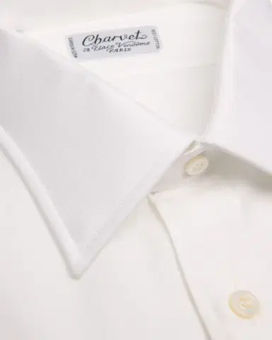 Charvet Men's Super Panama Cotton Dress Shirt | Thumbnail 2
