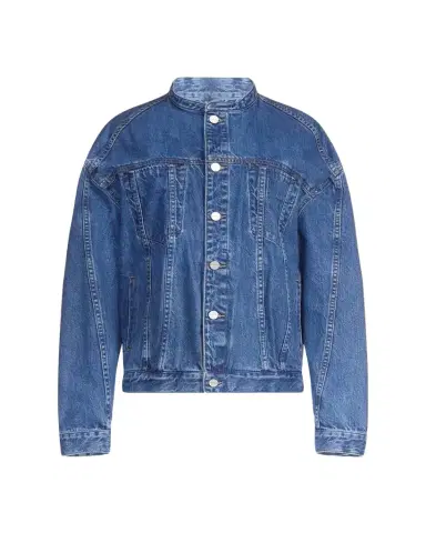 TWP Dawson Collarless Denim Jacket | Thumbnail 1 TWP Dawson Collarless Denim Jacket | Thumbnail 1