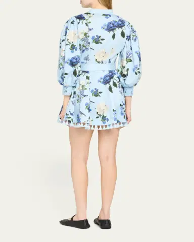 ALICE + OLIVIA Lucy Belted Mini Shirtdress | Thumbnail 3