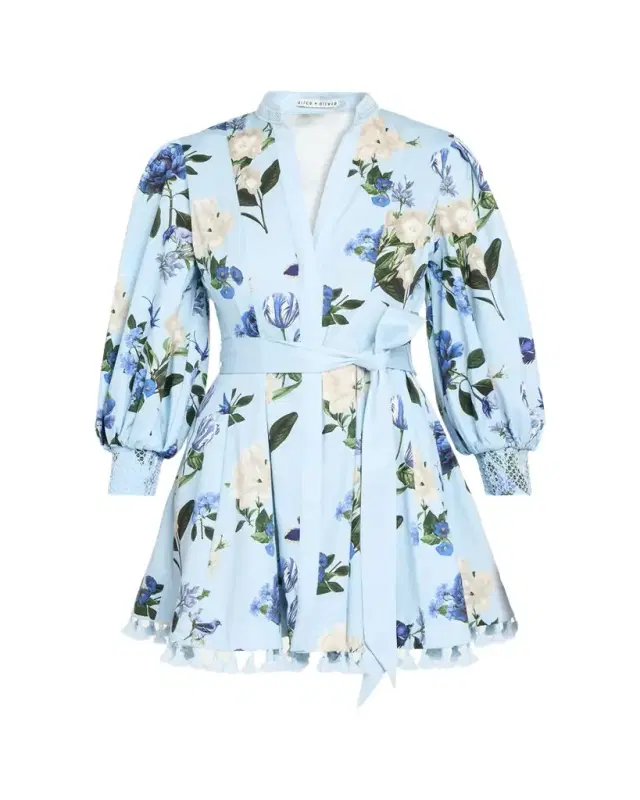 ALICE + OLIVIA Lucy Belted Mini Shirtdress