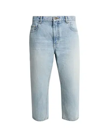 Balenciaga Organic Cotton Vintage Straight-Leg Crop Jeans | Thumbnail 1 Balenciaga Organic Cotton Vintage Straight-Leg Crop Jeans | Thumbnail 1