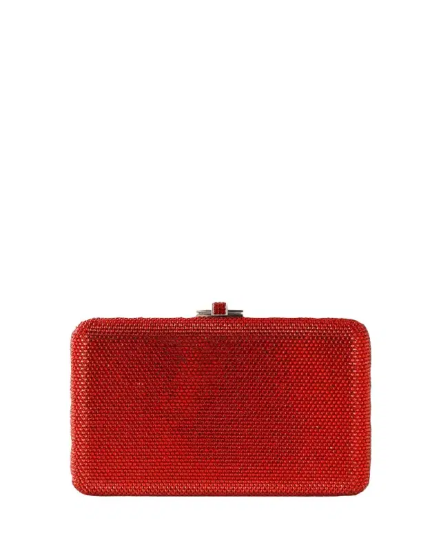 Judith Leiber Couture Slim Slide Crystal Evening Clutch Bag