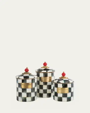 MacKenzie-Childs Courtly Check Small Canister | Thumbnail 2