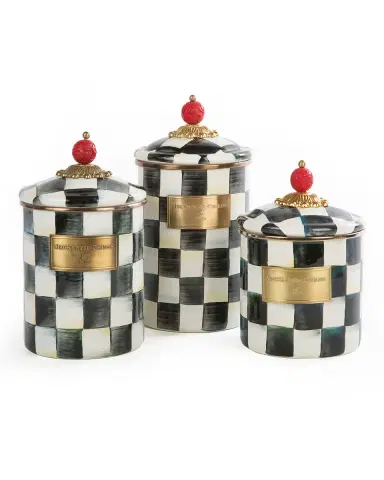 MacKenzie-Childs Courtly Check Small Canister | Thumbnail 3