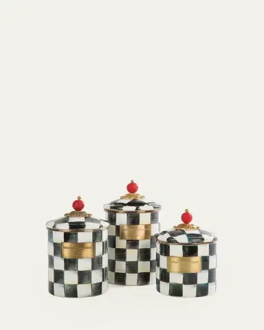 MacKenzie-Childs Courtly Check Medium Canister | Thumbnail 2