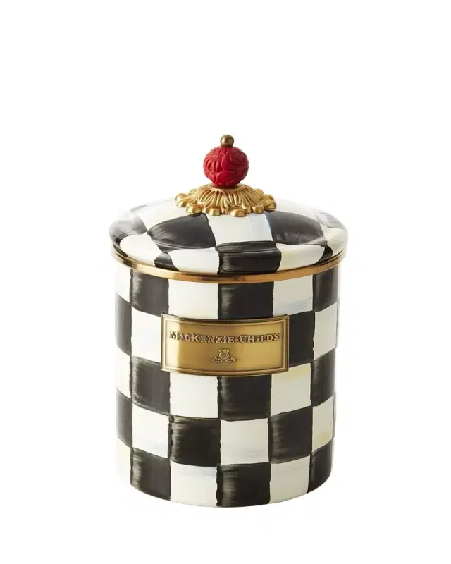 MacKenzie-Childs Courtly Check Medium Canister