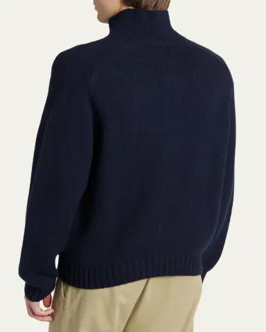 TOM FORD Men's Coarsehair Cashmere Rib-Knit Cardigan | Thumbnail 3 TOM FORD Men's Coarsehair Cashmere Rib-Knit Cardigan | Thumbnail 3
