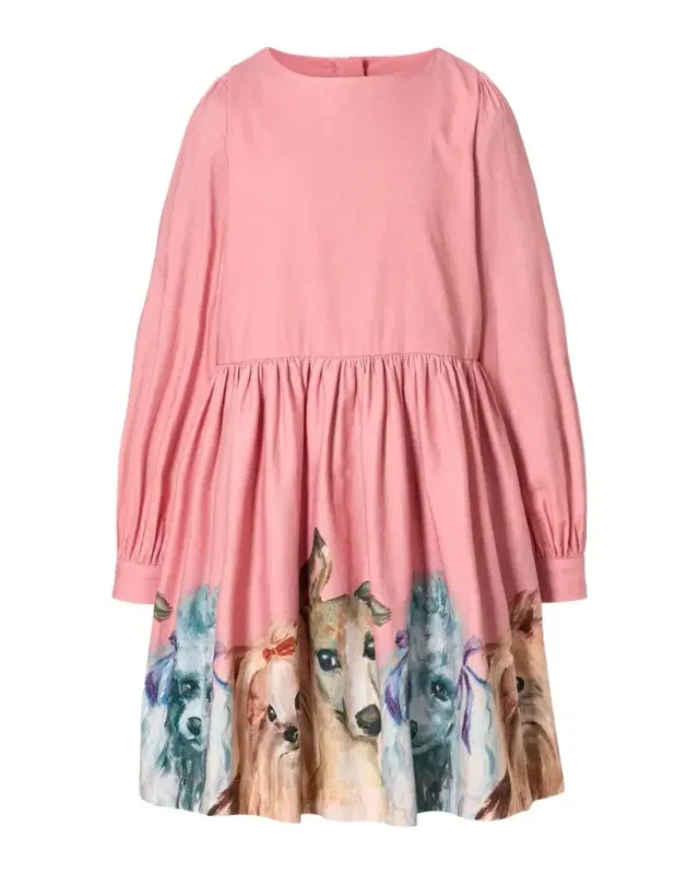Molo Girl 's Cleo Long-Sleeve Printed Poplin Dress, Size 2-6