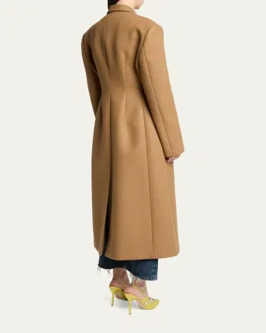 Balenciaga Single-Breasted Wool Long Tailored Coat | Thumbnail 3 Balenciaga Single-Breasted Wool Long Tailored Coat | Thumbnail 3