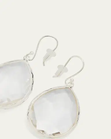 Ippolita Large Teardrop Earrings in Sterling Silver | Thumbnail 4 Ippolita Large Teardrop Earrings in Sterling Silver | Thumbnail 4