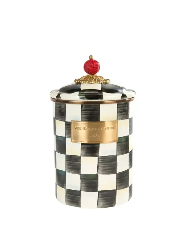 MacKenzie-Childs Courtly Check Large Canister