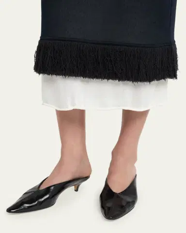 Bottega Veneta Colorblock Layered Fringe Midi Skirt | Thumbnail 5 Bottega Veneta Colorblock Layered Fringe Midi Skirt | Thumbnail 5