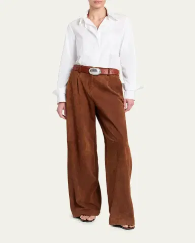 TWP Hudson St Suede Wide-Leg Pants | Thumbnail 2 TWP Hudson St Suede Wide-Leg Pants | Thumbnail 2