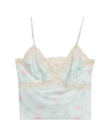 LoveShackFancy Lamora Floral Satin Tank Top | Thumbnail 1 LoveShackFancy Lamora Floral Satin Tank Top | Thumbnail 1