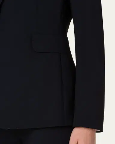 Akris punto One-Button Wool Long Body Blazer Jacket | Thumbnail 5