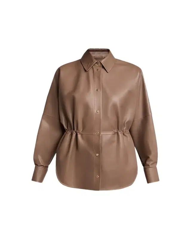 Moncler Leather & Nylon Shirt