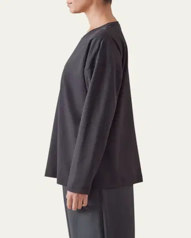 Eskandar Long-Sleeve Pima Cotton Top | Thumbnail 5