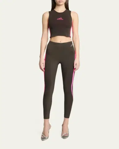 Balenciaga Side Stripe Crop Leggings | Thumbnail 2 Balenciaga Side Stripe Crop Leggings | Thumbnail 2