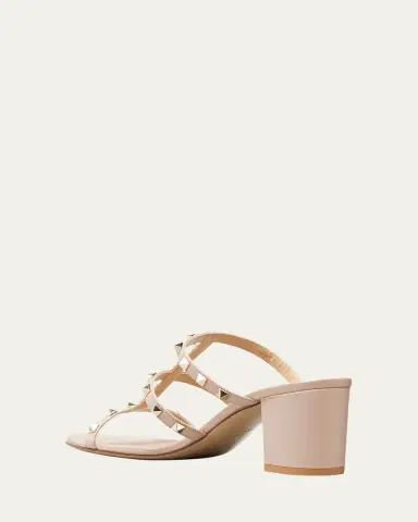 Valentino Garavani Rockstud Caged 60mm Slide Sandals | Thumbnail 4 Valentino Garavani Rockstud Caged 60mm Slide Sandals | Thumbnail 4
