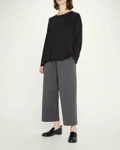 Eskandar Long-Sleeve Scoop-Neck Lightweight T-Shirt | Thumbnail 2