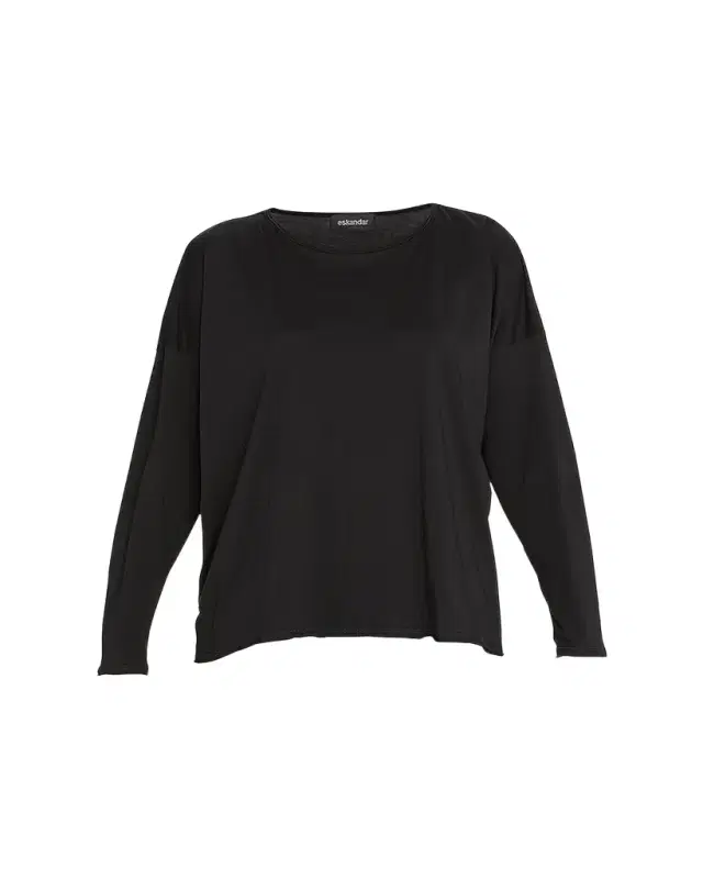 Long-Sleeve Scoop-Neck Lightweight T-Shirt Long-Sleeve Scoop-Neck Lightweight T-Shirt