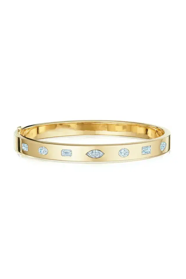 KWIAT Diamond Fancy Shape Bangle Bracelet