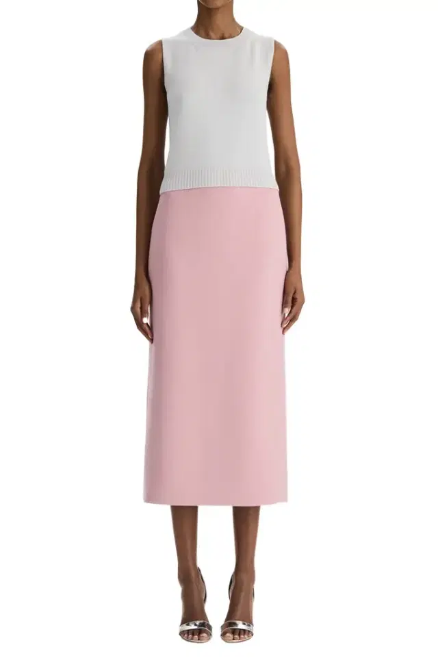 Oscar de la Renta Sleeveless Crop Twinset Tank