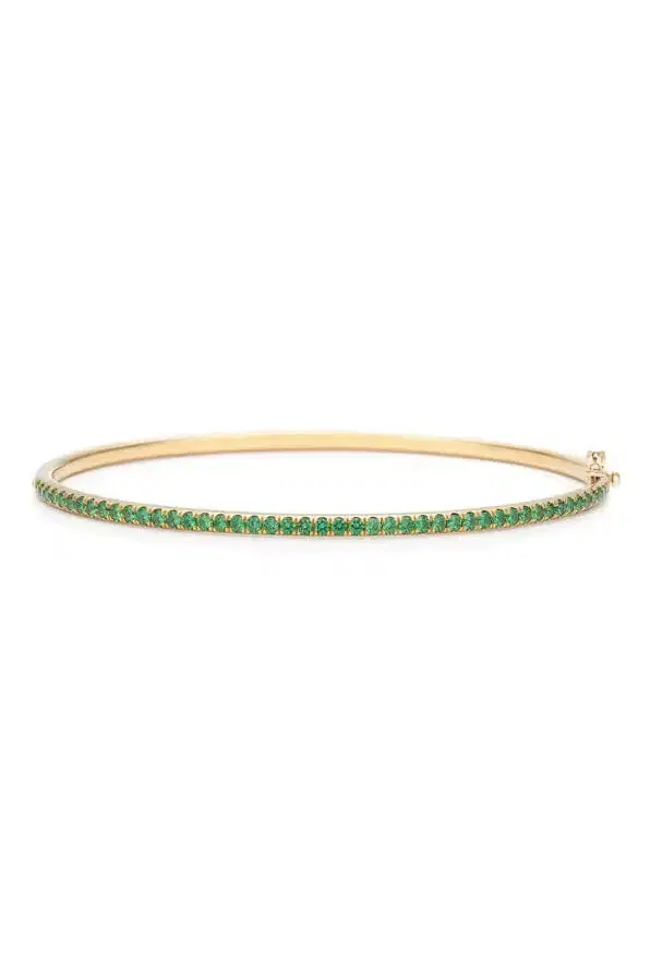 KWIAT Tsavorite Slim Bangle Bracelet