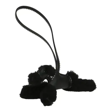 HERMÈS Hermes "Rock" Budy Apic Charm Black, Gris Pantin Milo Lambskin and Merino Wool Palladium Hardware | Thumbnail 2