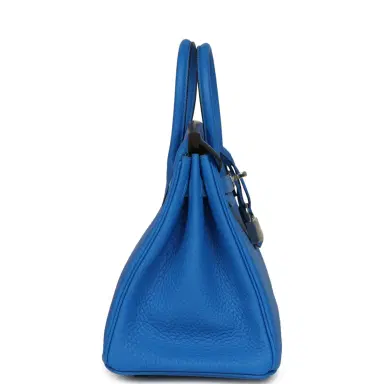 HERMÈS Hermes Birkin 25 Bleu Hydra Togo Palladium Hardware | Thumbnail 3 HERMÈS Hermes Birkin 25 Bleu Hydra Togo Palladium Hardware | Thumbnail 3