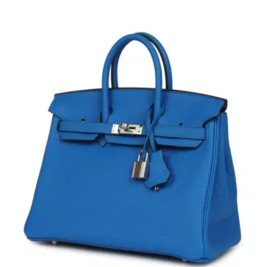 HERMÈS Hermes Birkin 25 Bleu Hydra Togo Palladium Hardware | Thumbnail 5 HERMÈS Hermes Birkin 25 Bleu Hydra Togo Palladium Hardware | Thumbnail 5