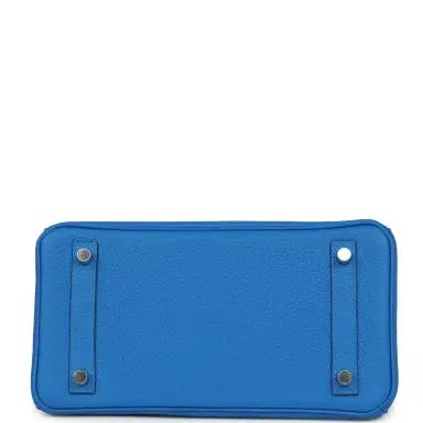 HERMÈS Hermes Birkin 25 Bleu Hydra Togo Palladium Hardware | Thumbnail 6 HERMÈS Hermes Birkin 25 Bleu Hydra Togo Palladium Hardware | Thumbnail 6