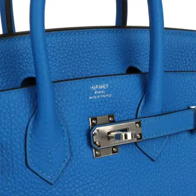 HERMÈS Hermes Birkin 25 Bleu Hydra Togo Palladium Hardware | Thumbnail 7 HERMÈS Hermes Birkin 25 Bleu Hydra Togo Palladium Hardware | Thumbnail 7
