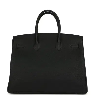 HERMÈS Hermes Birkin 35 Black Togo Palladium Hardware | Thumbnail 4 HERMÈS Hermes Birkin 35 Black Togo Palladium Hardware | Thumbnail 4
