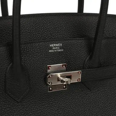 HERMÈS Hermes Birkin 35 Black Togo Palladium Hardware | Thumbnail 7 HERMÈS Hermes Birkin 35 Black Togo Palladium Hardware | Thumbnail 7