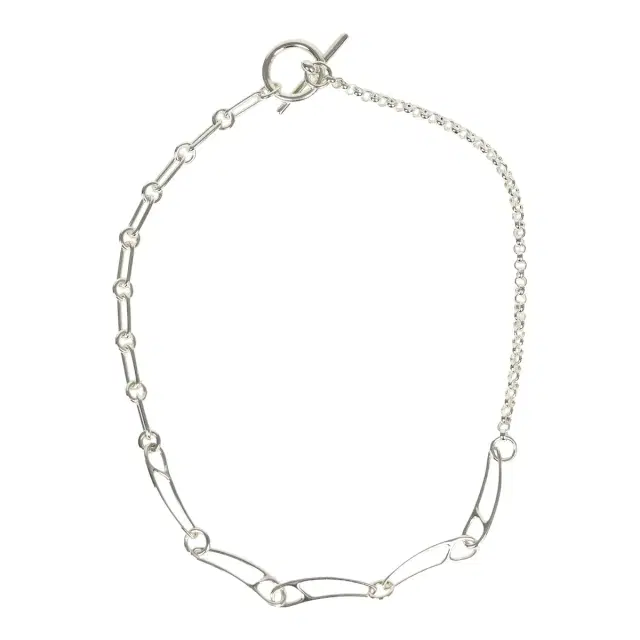 HERMÈS Hermes Chaine D'Ancre Punk Medium Necklace Sterling Silver