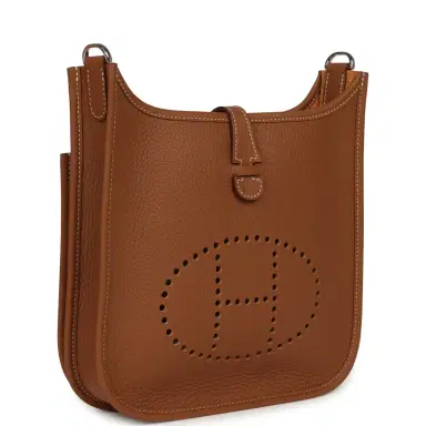 HERMÈS Hermes Evelyne 23 Gold Clemence Palladium Hardware | Thumbnail 2