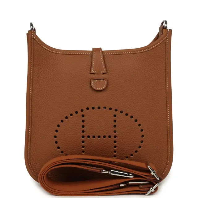 HERMÈS Hermes Evelyne 23 Gold Clemence Palladium Hardware