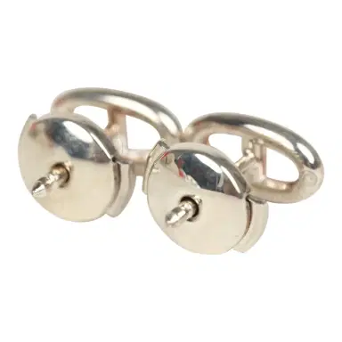 HERMÈS Hermes Farandole Stud Earrings Very Small Sterling Silver | Thumbnail 3
