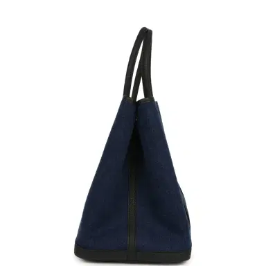 HERMÈS Hermes Garden Party 36 Denim Moyen, Black Negonda Palladium Hardware | Thumbnail 3