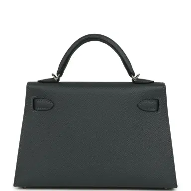 HERMÈS Hermes Kelly Sellier 20 Gris Misty Epsom Electrum Hardware | Thumbnail 4
