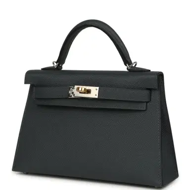 HERMÈS Hermes Kelly Sellier 20 Gris Misty Epsom Electrum Hardware | Thumbnail 5