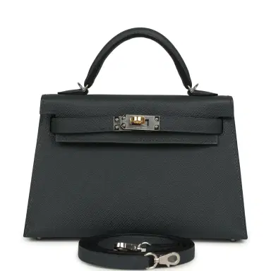 HERMÈS Hermes Kelly Sellier 20 Gris Misty Epsom Electrum Hardware | Thumbnail 1