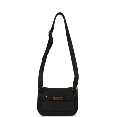 HERMÈS Hermes Mini Jypsiere Black Swift Gold Hardware | Thumbnail 7