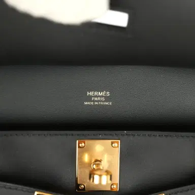 HERMÈS Hermes Mini Jypsiere Black Swift Gold Hardware | Thumbnail 9