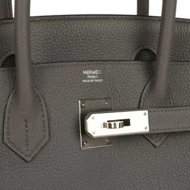 HERMÈS Pre-owned Hermes Birkin 30 Etain Togo Palladium Hardware | Thumbnail 7 HERMÈS Pre-owned Hermes Birkin 30 Etain Togo Palladium Hardware | Thumbnail 7